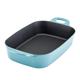 Rachael Ray Nitro Cast Iron Roasting Lasagna Pan/Baking Dish, Roaster/Rectangular, 9 Inch x 13 Inch, Agave Blue