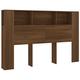 vidaXL Headboard Cabinet Home Bedroom Furniture Accessory Wall Bed Headboard Bookcase Bed Backboard Cabinet Brown Oak 160x18.5x104.5 cm