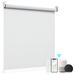 Symple Stuff Smart Motorized Blackout White Roller Shade Plastic | 48 H x 34 W in | Wayfair 9E3F2876403E43A28B459DE3B87A7321