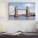 East Urban Home Tower Bridge I, London, England, United Kingdom Photographic Print on Wrapped Canvas in Blue/White | 26 H x 40 W x 1.5 D in | Wayfair