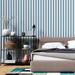 Ebern Designs Tiawan Striped 8.5' L x 24" W Peel & Stick Wallpaper Roll Vinyl, Latex in Blue/Gray | 24 W in | Wayfair