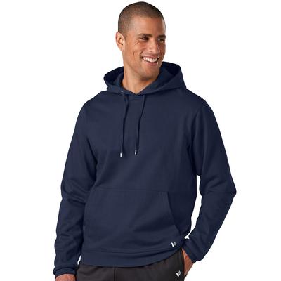 VEVO ACTIVE Men's Cotton Fleece Pullover Hoodie (Size L) Peacoat, Cotton,Polyester,Spandex