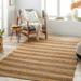 Uday 8' x 10' Cottage Jute Faded Driftwood/Taupe/Dark Brown/Apricot/Light Beige/Tan/Peach Area Rug - Hauteloom