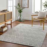 Dawid 6' x 9' Modern Cotton Bone/Black White/Gray/Dark Gray/Nutmeg/Off White/Black Area Rug - Hauteloom