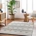 Carly 27" x 45" Modern Wool Taupe/Off White/Nickel/Dark Gray/Smoke/Ivory/Black Area Rug - Hauteloom