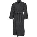 Peignoir col kimono en coton Anthracite XL