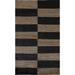 Geometric / Stripe Gabbeh Oriental Area Rug Handmade Wool Carpet - 6'7" x 9'6"