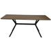 Dining Table Kitchen Table for Living Room Balcony Cafe Bar Walnut