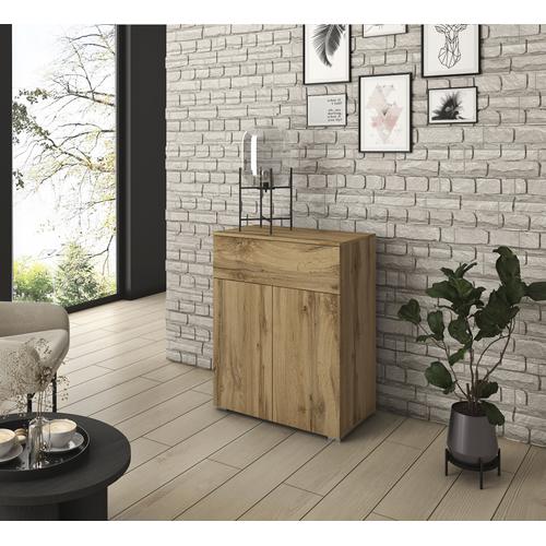 „Sideboard INOSIGN „“Paris““ Sideboards Gr. B/H/T: 72 cm x 88,5 cm x 39,5 cm, matt, 1, braun (votan eichefarben) Sideboards Breite 72 cm“