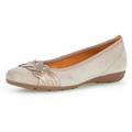 Ballerina GABOR Gr. 40, grau (taupe) Damen Schuhe Ballerinas