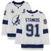 Steven Stamkos White Tampa Bay Lightning Autographed adidas Authentic Jersey with 2020 Stanley Cup Final Patch and "2020 SC Champs" Inscription