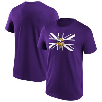Minnesota Vikings Union Jack Grafik-T-Shirt – Herren Image