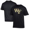 Men's Champion Black Wake Forest Demon Deacons Primary Jersey T-Shirt