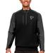 Men's Antigua Black Atlanta Falcons Team Quarter-Zip Pullover Top