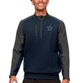 Men's Antigua Navy Dallas Cowboys Team Quarter-Zip Pullover Top