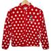 Disney Jackets & Coats | Disney Parks Minnie Mouse Polka Dot Fleece Jacket | Color: Red/White | Size: Xlg