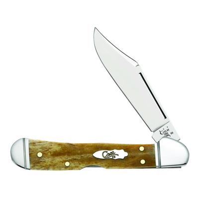 Case Smooth Antique Bone - Mini CopperLock Folding Blade 61749L SS 58186