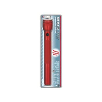 Maglite 4 D-Cell Incandescent Xenon Flashlight Blister Pack Red S4D036
