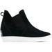 Sorel Out N About Slip-On Wedge II Bootie - Womens Black White 6.5 2033021-010-6.5