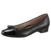 Pumps ARA "BARI", Damen, Gr. 5,5 (38,5), schwarz, Glattleder, Lackleder, elegant, Schuhe Ballerina, mit Lackspitze