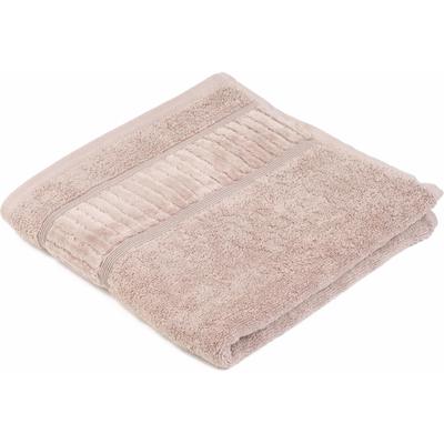 Handtuch GÖZZE "BIO Frottier", grau (taupe), B:50cm L:100cm, Walkfrottier, Obermaterial: 100% Baumwolle, Handtücher (Packung), im Set, Bio-Baumwolle, Pastell Farben, mit geschorener Bordüre Image