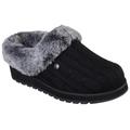 Pantoffel SKECHERS "KEEPSAKES - ICE ANGEL" Gr. 36, schwarz (schwarz, grau) Damen Schuhe Pantoffel