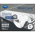 MoliCare Premium Elastic Slip: bei schwerster Inkontinenz für Frauen und Männer; 10 Tropfen, Gr. L (115-145 cm Hüftumfang), 14 Stück
