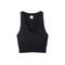 prAna Sopra Seamless Crop Top - Womens Black Large 1970341-001-L