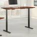 Huckins Height Adjustable Standing Desk Wood/Metal in Black Laurel Foundry Modern Farmhouse® | 48 H x 71.02 W x 29.37 D in | Wayfair