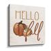 The Holiday Aisle® Hello Fall - Graphic Art on Canvas in White | 36 H x 36 W x 2 D in | Wayfair A75A15336FFA4C70A376E4B702344F7A