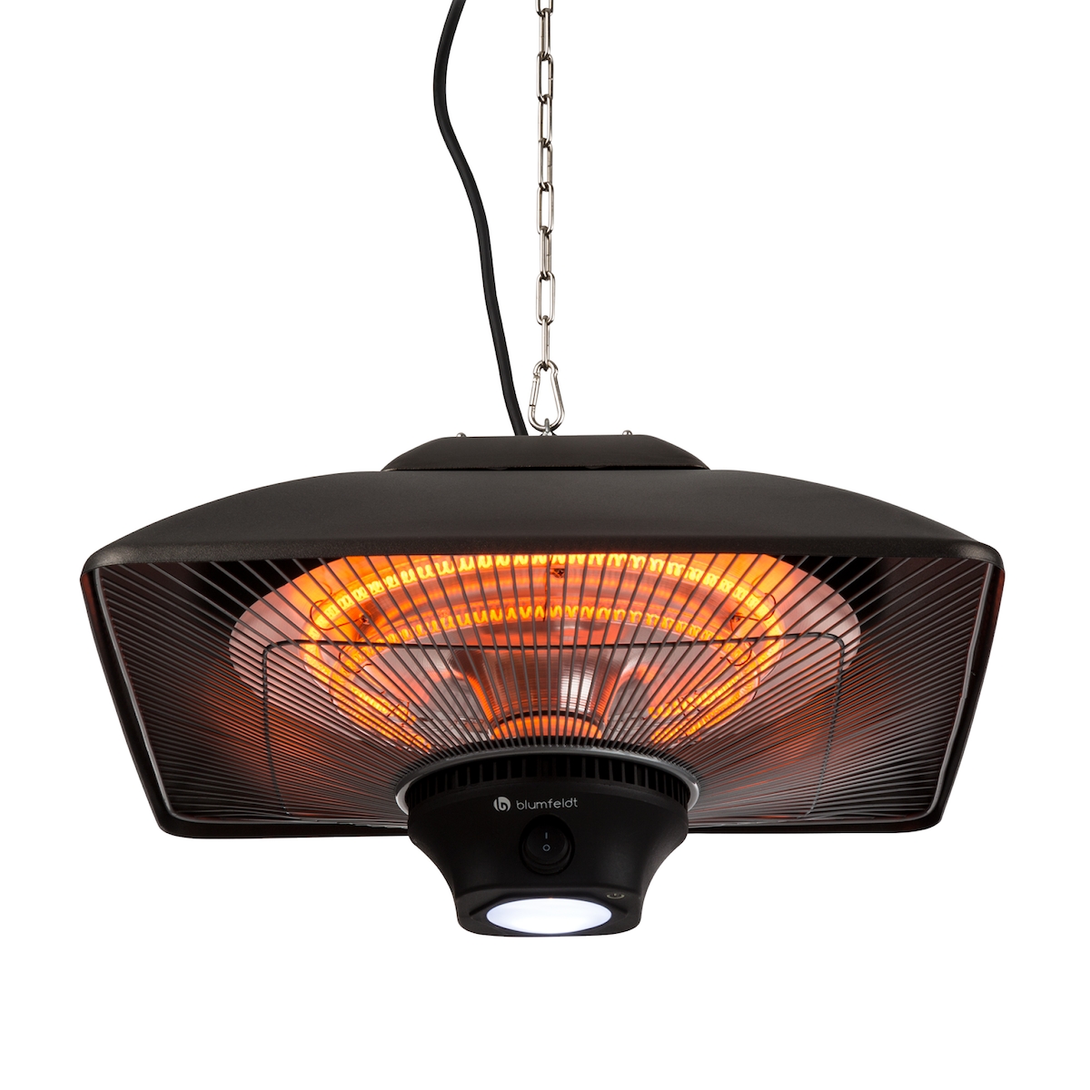 Blumfeldt Heat Square Infrarot-Heizstrahler 1000/2000W Carbon IP24 LED Schwarz Image
