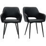 Miliboo - Chaises noires (lot de 2) laurette