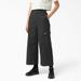 Dickies Women's Regular Fit Cargo Pants - Stonewashed Black Size 12 (FPR03)