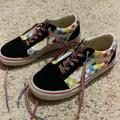 Vans Shoes | Euc Vans Multi Checker Shoes With Rainbow Shoelaces | Color: Black/Pink | Size: 3g