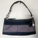 Coach Bags | Coach Black Canvas Leather Mini Shoulder Bag | Color: Black/Gray | Size: Os