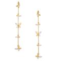 Kate Spade Jewelry | Kate Spade Social Butterfly Linear Drop Earrings | Color: Gold | Size: Os