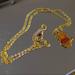 Disney Jewelry | Disney Winnie The Pooh Charm Necklace | Color: Gold | Size: Os
