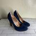 Anthropologie Shoes | Anthropologie Miss Albright Navy Heel Size 7.5 | Color: Blue | Size: 7.5