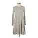 Old Navy Casual Dress - A-Line: Tan Print Dresses - Women's Size X-Small