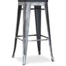 Tabouret de Bar - Design Industriel - Bois & Métal - 76cm - Stylix Industriel