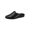 Pantoffel ROHDE, Herren, Gr. 44, schwarz, Glattleder, Schuhe