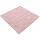 Wollteppich CARPETFINE "Gabbeh-Uni" Teppiche Gr. B/L: 120 cm x 120 cm, 15 mm, 1 St., rosa Orientalische Muster reine Wolle, handgewebt, Gabbeh Loom Tiermotiv, Sonderform Quadrat