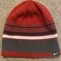 Nike Accessories | Nike Reversible Knit Beanie Hat Cap Maroon And Grays One Size Adult | Color: Gray/Red | Size: Os