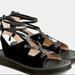 J. Crew Shoes | J Crew Suede Lace-Up Mini Wedge Sandals | Color: Black | Size: 8