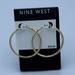 Nine West Jewelry | Large Gold Toned Hoop Earrings | Color: Gold | Size: Os