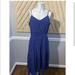 J. Crew Dresses | J Crew Navy Blue Polka Dot Silk Dress. | Color: Blue | Size: 2p