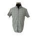 Columbia Shirts | Columbia Mens Large Grey Blue Stripe Short Sleeve Button Up Shirt Hike Fish | Color: Blue/Gray | Size: L