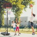 Soozier 98.5" Basketball Hoop in Black | 98.5 H x 51.5 W x 19.25 D in | Wayfair A61-031