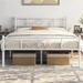 Red Barrel Studio® Graceful Scroll Platform Bed w/ Multiple Size & Color, Metal in White/Black | 35 H in | Wayfair 4580F3A8423F4274BB56ED62BD9410A7