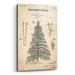 Williston Forge Artificial Christmas Tree Patent Parchment - Unframed Drawing Print Plastic/Acrylic in Gray/Green | 16 H x 12 W x 0.12 D in | Wayfair